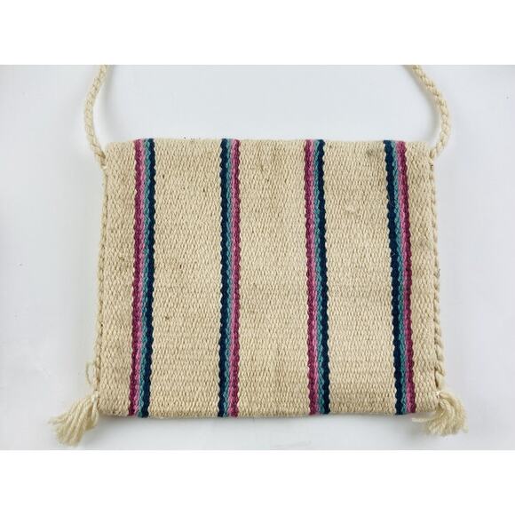 Southwest Tote Bag Birds Woven Shoulder Aztec Hippie Horse Blanket Messenger Pin - Picture 10 of 11